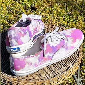 Keds Champion Tie Dye Elizabeth & James Sneakers Pastel Lace Up Canvas Kicks